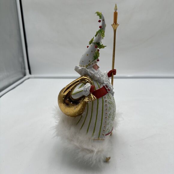 Dash Away Candlelight Santa Figure by Patience Brewster 11” - Picture 2 of 6